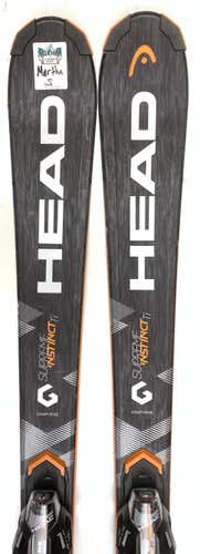 Used Head Supreme Instinct Ti All Mountain Skis with Bindings Size 149 (Option 2010054)
