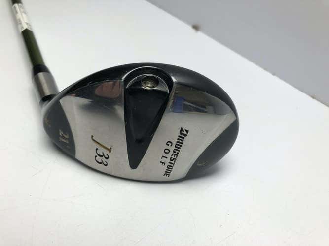 Used Bridgestone J33 3 Hybrid Graphite Stiff Golf Hybrids