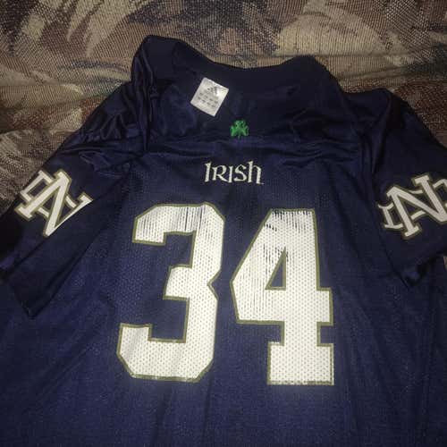 Notre Dame Blue Adult XL Adidas Jersey