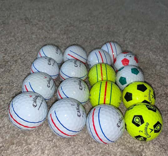 Used Callaway Truvis 18 Pack Balls