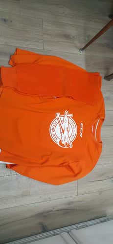 Orange Men's Used Adult XL CCM Jersey Pro Stock