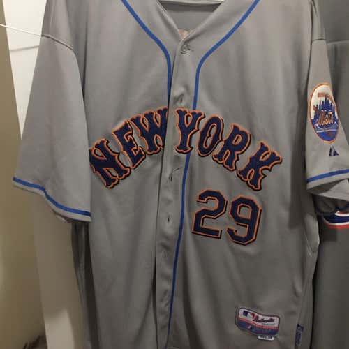 New York Mets Ike Davis Road Gray Sz 54 Authentic Majestic Jersey