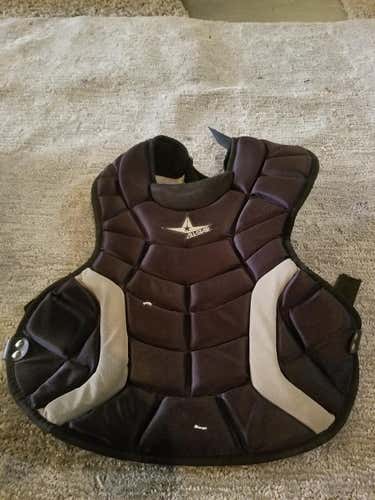 Black Used All Star System 7 Catcher's Chest Protector
