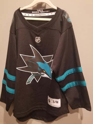 San Jose Sharks Youth Hockey Jersey-Small/Medium- Brand New