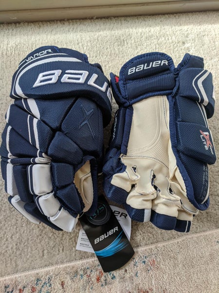 Navy Blue New Senior Bauer Vapor 1X Pro Lite Gloves 13"