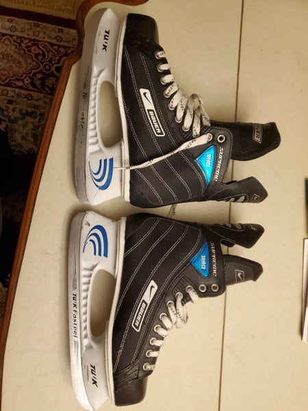 Used Senior Bauer Supreme Select Hockey Skates Regular Width Size 7.5