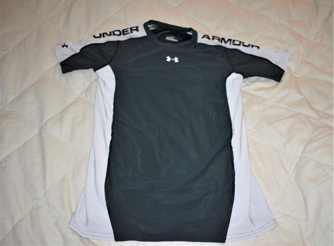 Under Armour Youth Shirt, Green/White, Youth XL