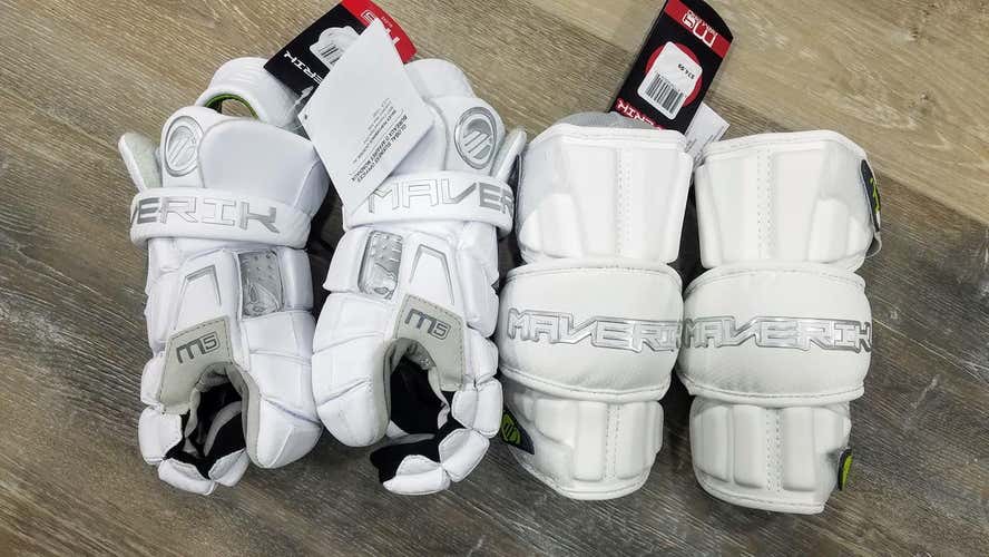 M5 New Maverik M5 Gloves Size Large L 13 M4 Arm Pads Large L 13