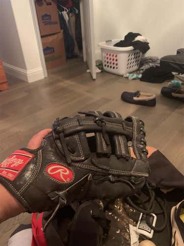 Black Adult First Base Gold Glove 12" Baseball Glove