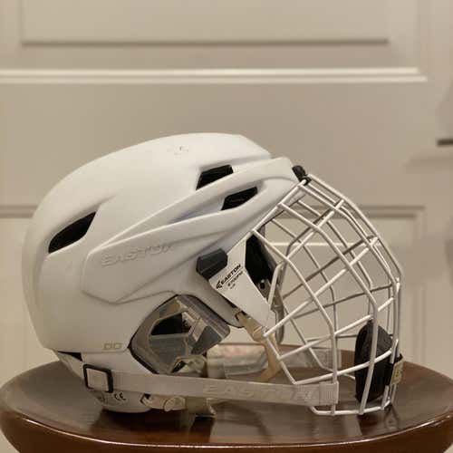 White Used Large Easton E700 Helmet