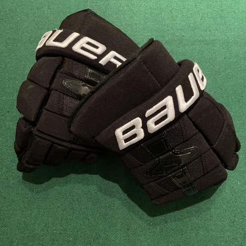 Black Senior Bauer Nexus 1N 14" Pro Stock Gloves