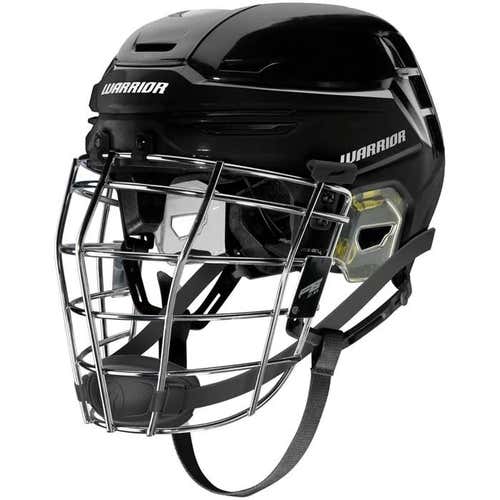 Large Black Adult Player's Warrior Alpha One Pro Helmet