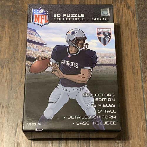 New England Patriots NFL Football 3D collectible Player 26 Piece Sealed Puzzle