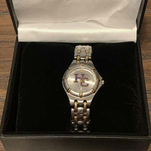 Holy Cross Crusaders Worcester, MA NCAA Women's Gold & Silver Team Logo Watch