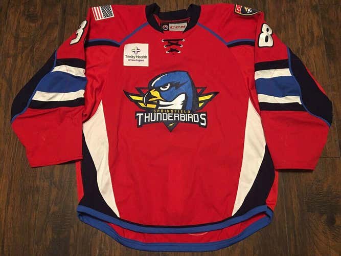 Maxim Mamin #38 Springfield Thunderbirds 2017-18 Red AHL Game Worn Jersey