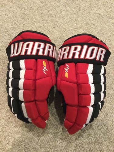 Devils Colorway Senior Warrior Dynasty AX2 13.5” Pro Stock Gloves