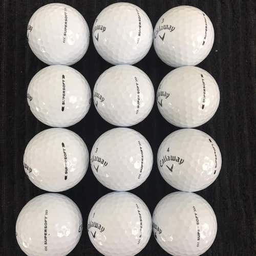 White New Callaway Supersoft 12 Pack (1 Dozen) Balls