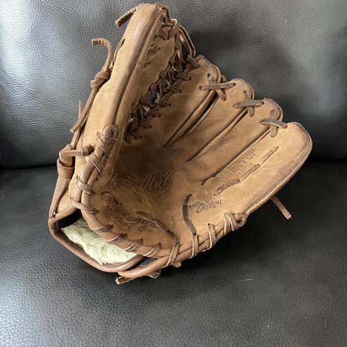 Brown High School/College Outfield Trap-eze model 12" Baseball Glove