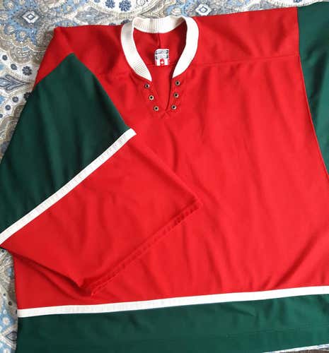 Red Men's Used Adult Goalie Cut CCM Jersey