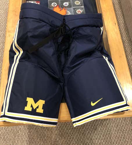 University of Michigan Blue Senior Medium Bauer/Nike Custom Pro Stock Hockey lowers