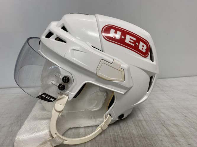 CCM Vector V08 Pro Stock Hockey Helmet Small White CCM Visor 8337