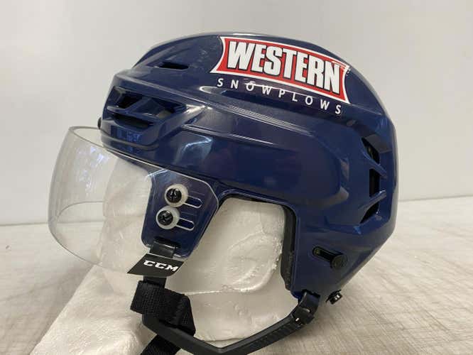 CCM Resistance Pro Stock Hockey Helmet Small Navy Blue CCM Visor 8342