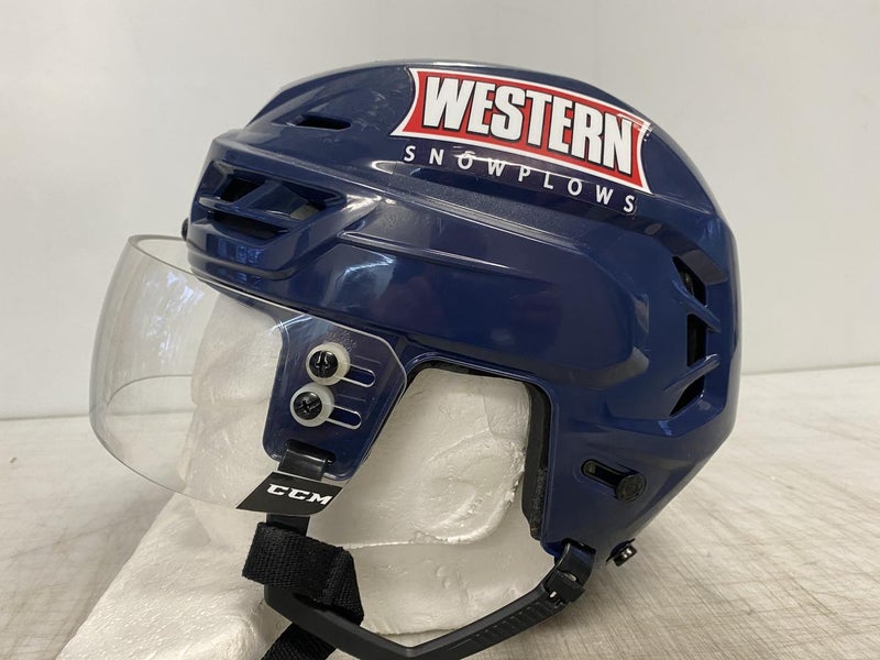 CCM Resistance Pro Stock Hockey Helmet Small Navy Blue CCM Visor 8342