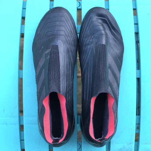 Black Men's Molded Cleats Adidas Predator 18+ Cleats