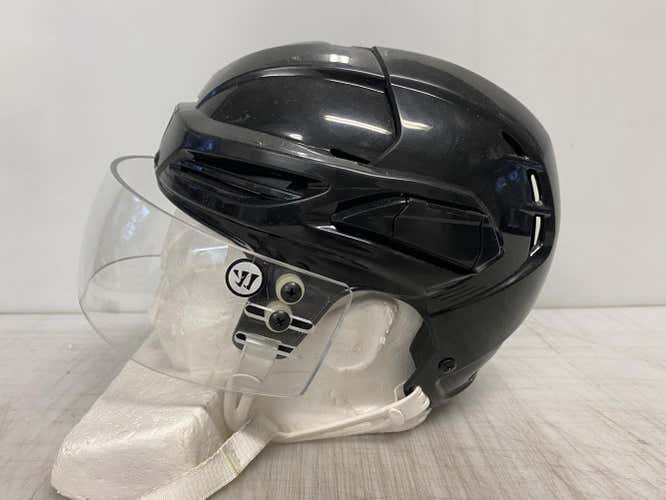 Warrior Covert PX2 Pro Stock Hockey Helmet Small Navy Blue Warrior Visor 8349