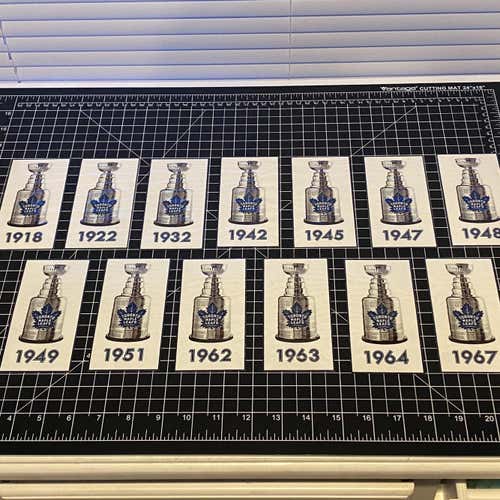 Toronto Maple Leafs Replica Stanley Cup Banner DECALS