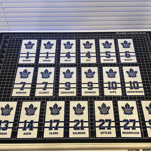 Toronto Maple Leafs Custom Retired Player Number Arena DECAL Banners