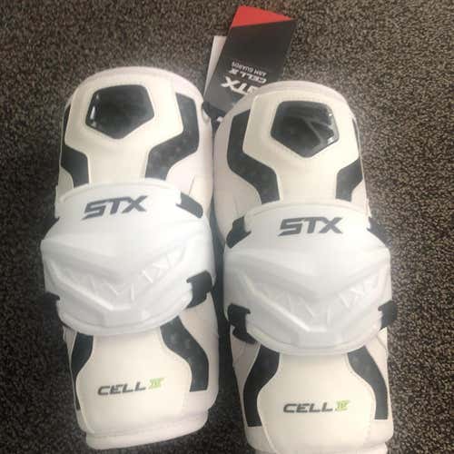 NEW Lacrosse LAX Arm Guard SMALL STX Cell IV Arm Pads New White