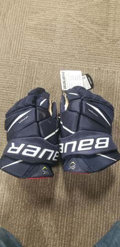 Navy Blue New Senior Bauer Vapor 2X Gloves 14"