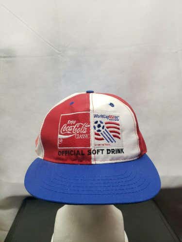 NWT World Cup USA '94 Coca-Cola Classic Pinwheel Vintage Snapback Cap Hat