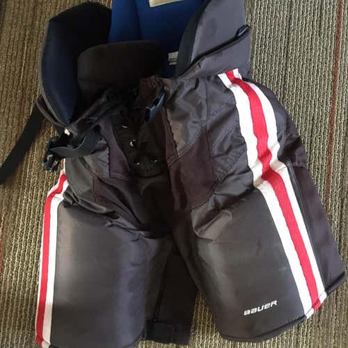 Brown Senior Small Bauer Custom Pro Pro Stock Hockey Pants (Brown Univeristy NCAA)