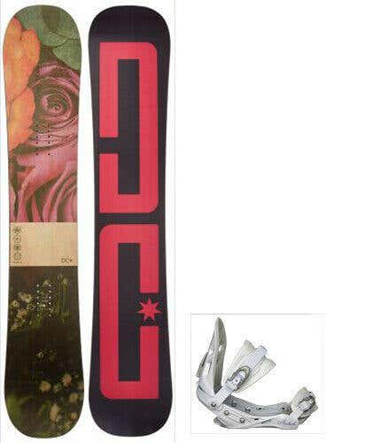 NEW $700 Women's DC Telegraph Snowboard + Bindings Camber Ride 148CM