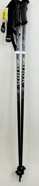 NEW $75 Scott Decree Ski Poles 110CM 44" Youth Kids Downhill Skiing Black Blue