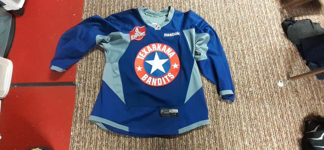 Blue Reebok Practice Jersey Pro Stock Size 54 w/ Bonus Matching Socks Size L