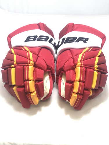 New Bauer Vapor 1X Lite pro 15" NOAH HANIFIN CALGARY FLAMES Pro Stock gloves