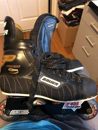 Senior Bauer Regular Width Size 9.5 Inline Skates