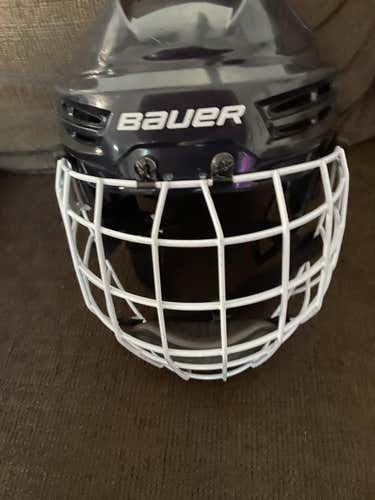 Blue Used Medium Bauer IMS 5.0 Helmet