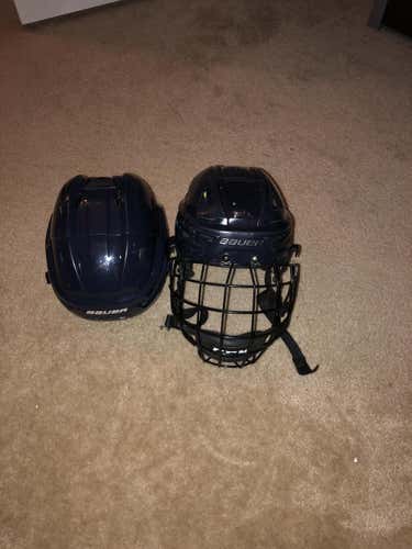 Pro Stock Bauer Re-Akt helmets size medium and small