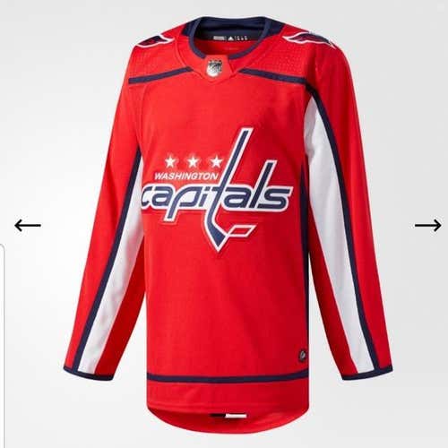 Capitals Adidas Home Authentic Pro Jersey - 50