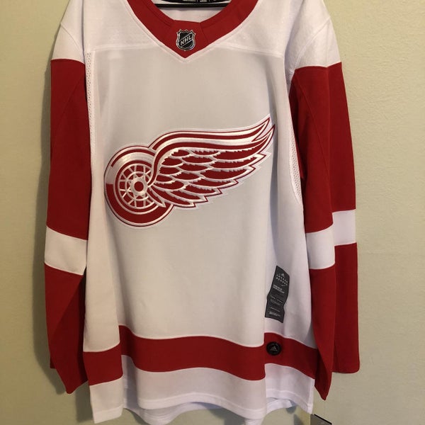 NEW adidas Detroit Red Wings White Away Authentic Pro Jersey Size 52