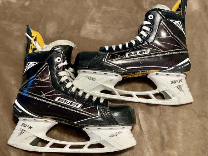 Used Senior Bauer Supreme S190 Hockey Skates Regular Width Pro Stock Size 10