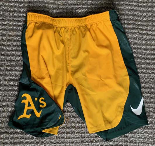 Nike Authentic Collection Oakland Athletics team issued players shorts