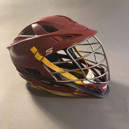 Maroon Red Adult Player's Cascade S Helmet Used