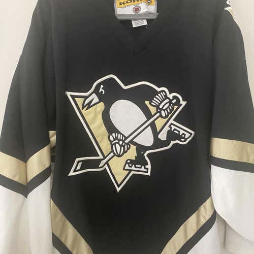 Pittsburgh Penguins (no Name) Black Adult Medium Koho Jersey