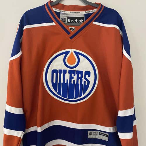 Edmonton Oilers Connor McDavid Alternate Orange Adult Large Reebok Jersey