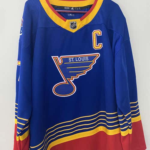St. Louis Blues Alternate Alex Pietrangelo Blue Adult Size 56 Adidas Jersey
